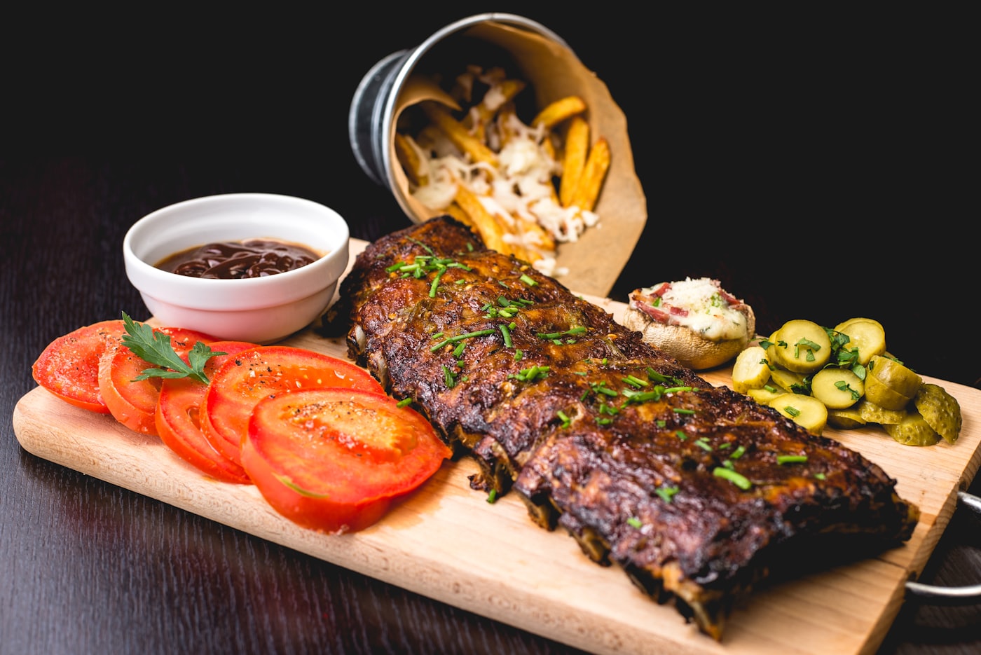 Costeleta de vaca maturada na brasa