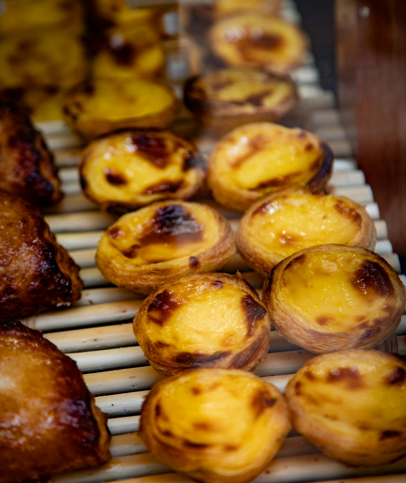 Pastéis acabados de sair do forno